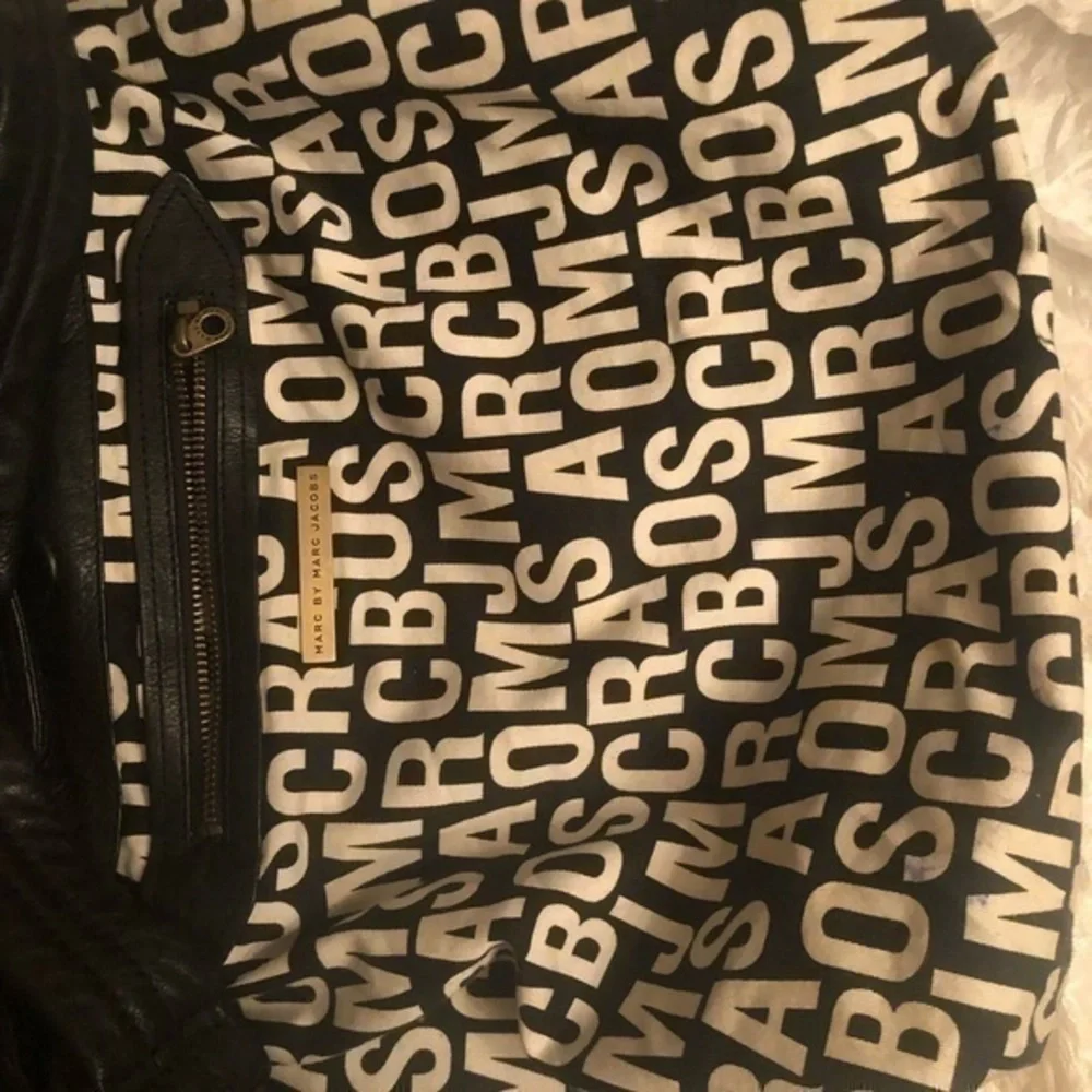 Marc by Marc Jacobs black leather hobo bag